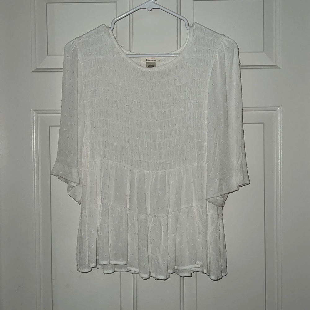 DEREK HEART ROMANTICS WHITE blouse/Top